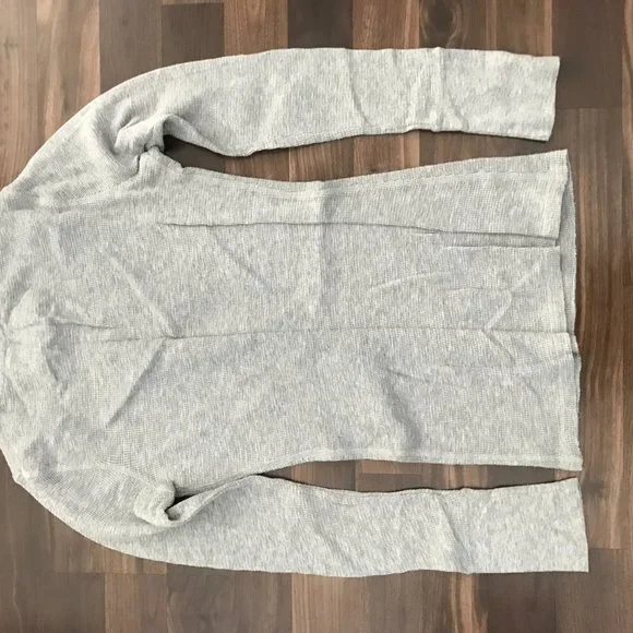 Nollie Long Sleeve Gray Waffle Shirt - Picture 3 of 3